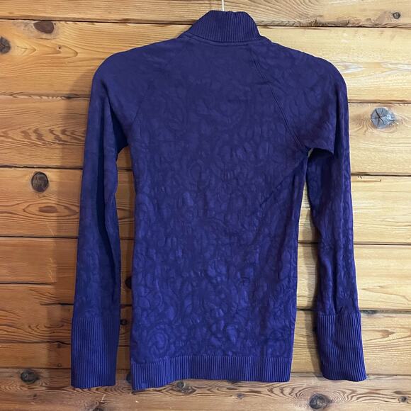Lululemon Rest Less Half Zip Purple - Picture 2 of 5